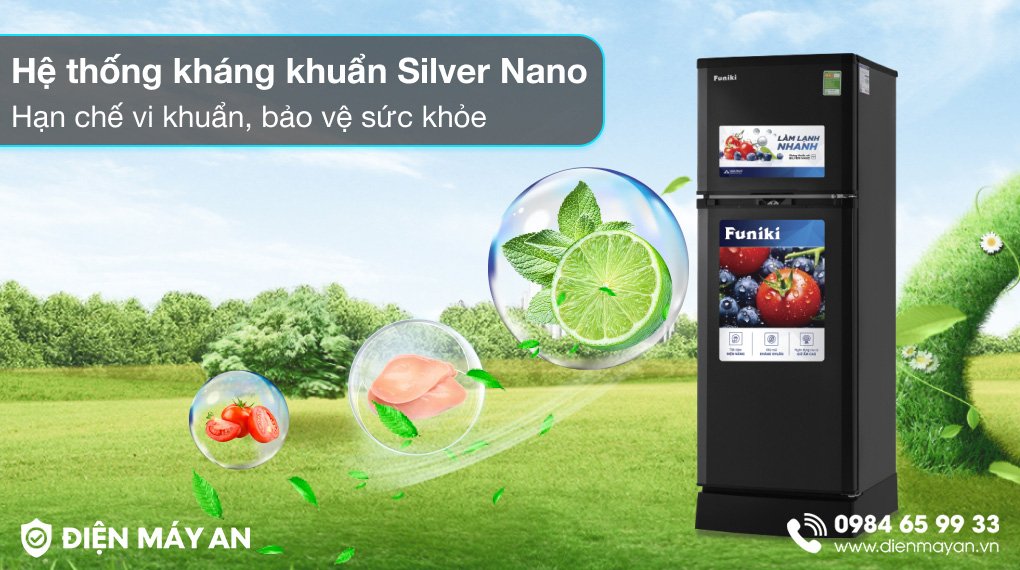 Tủ Lạnh Funiki 185 Lít HR T6185TDG - công nghệ khử khuẩn, khử mùi